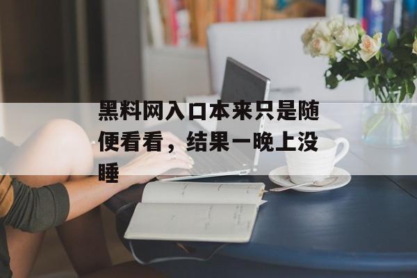 黑料网入口本来只是随便看看，结果一晚上没睡